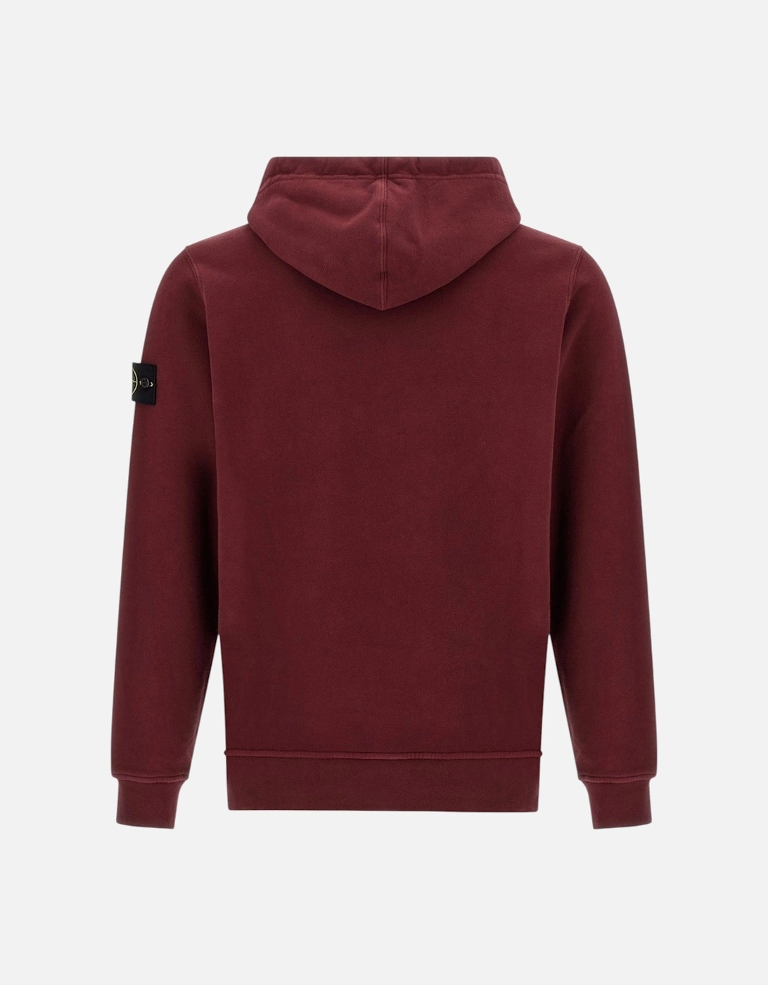 Burgundy Red Fleece Cotton Hoodie
