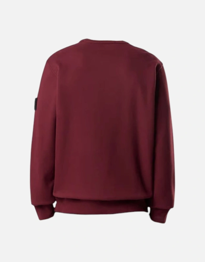 Brushed Organic Cotton Burgundy Red Sweatshirt
