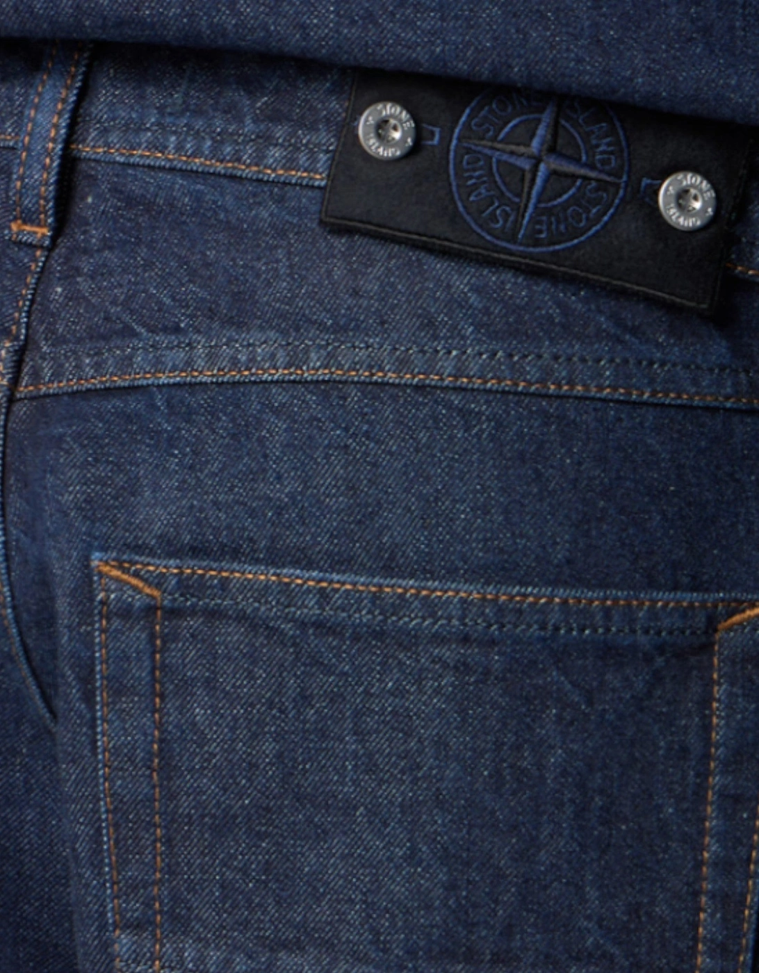 Indigo Denim Rise Regular Straight Fit Blue Rinse Jeans