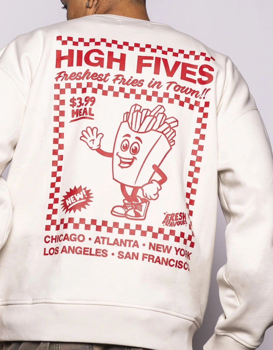 High Five Sweatshirt - Ecru