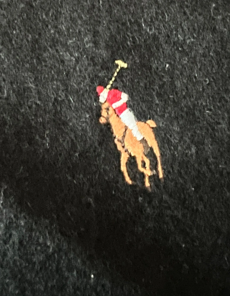 Polo Signature Virgin Wool Scarf Black