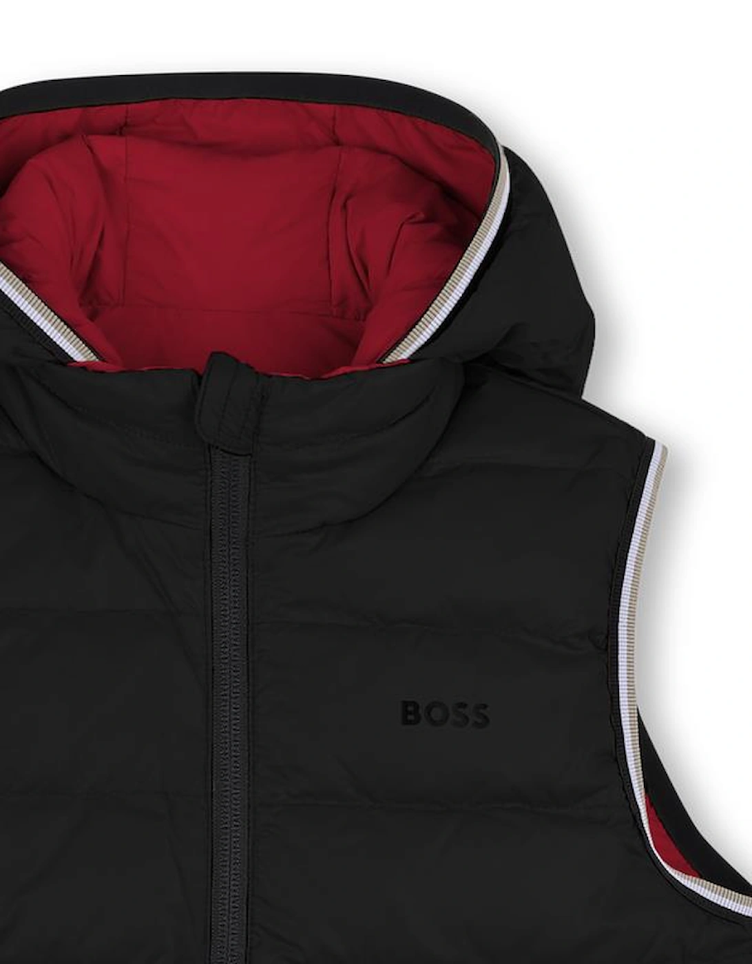 BOSS BOYS RED REVERSIBLE BODYWARMERJ52395