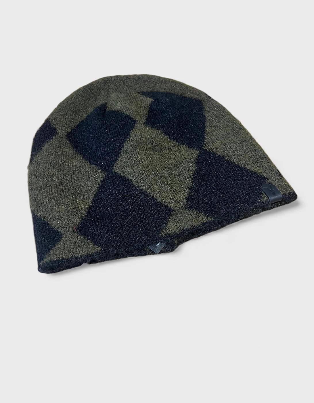 All Saints Diamond Beanie Black Green
