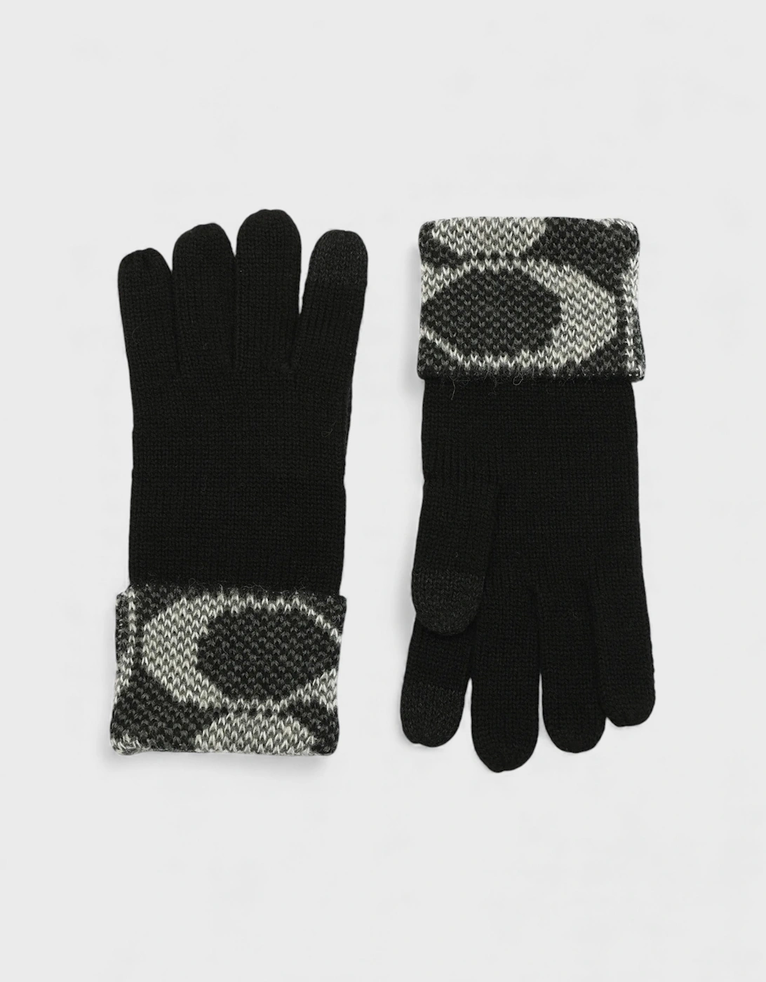 Jumob Signature C Knit Gloves Black, 5 of 4