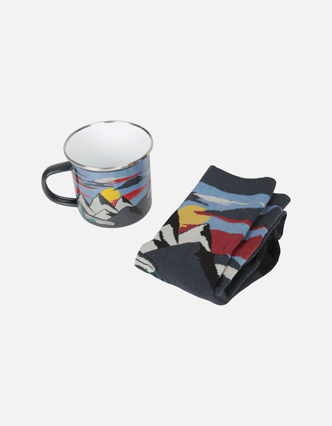Unisex Adult Rising Sun Mug and Sock Set, 5 of 4