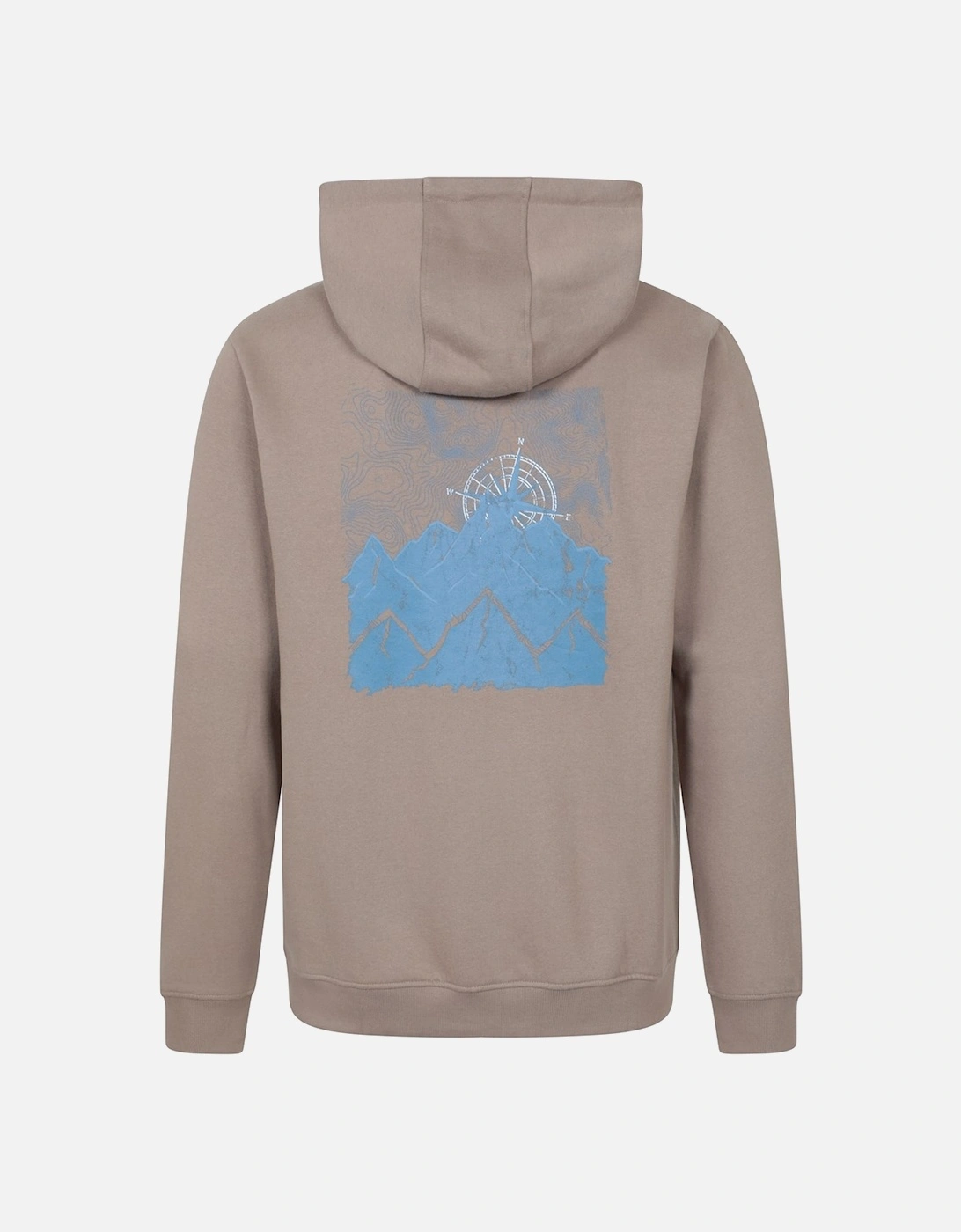 Mens Graphic Textured Full Zip Hoodie