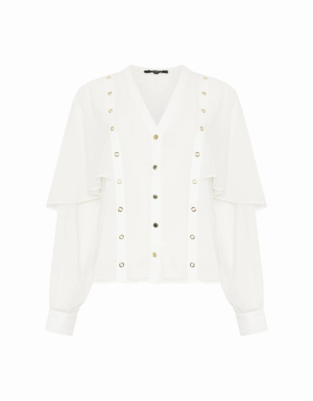 Eyelet Cape Blouse, 2 of 1