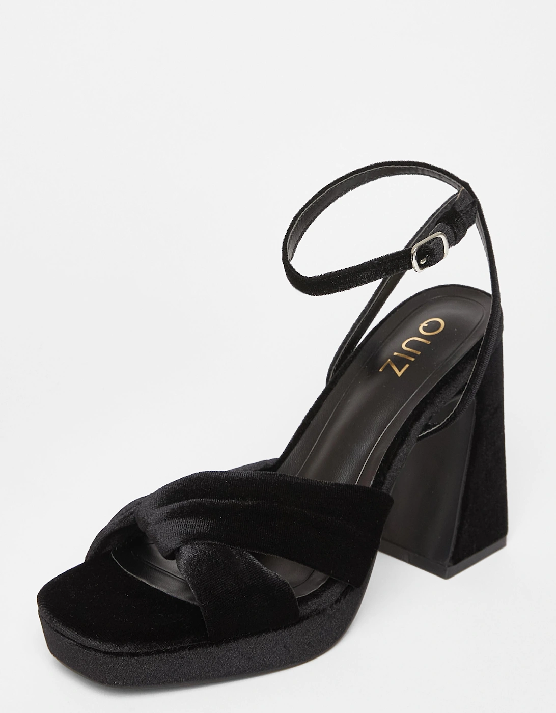 Black Knot Front Platform Heels, 2 of 1