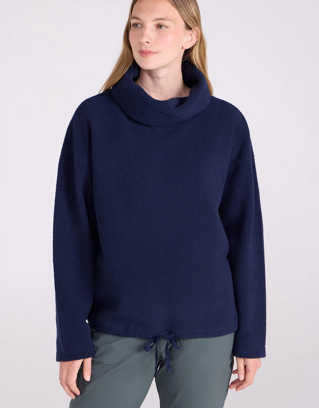 Women's Mountain Warehouse Womens/Ladies Rydal Fleece Top - Navy - Size: 10 uk