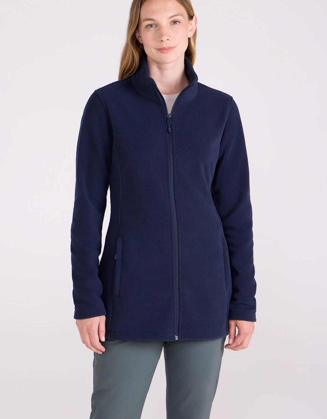 Womens/Ladies Longline Fleece Jacket, 2 of 1
