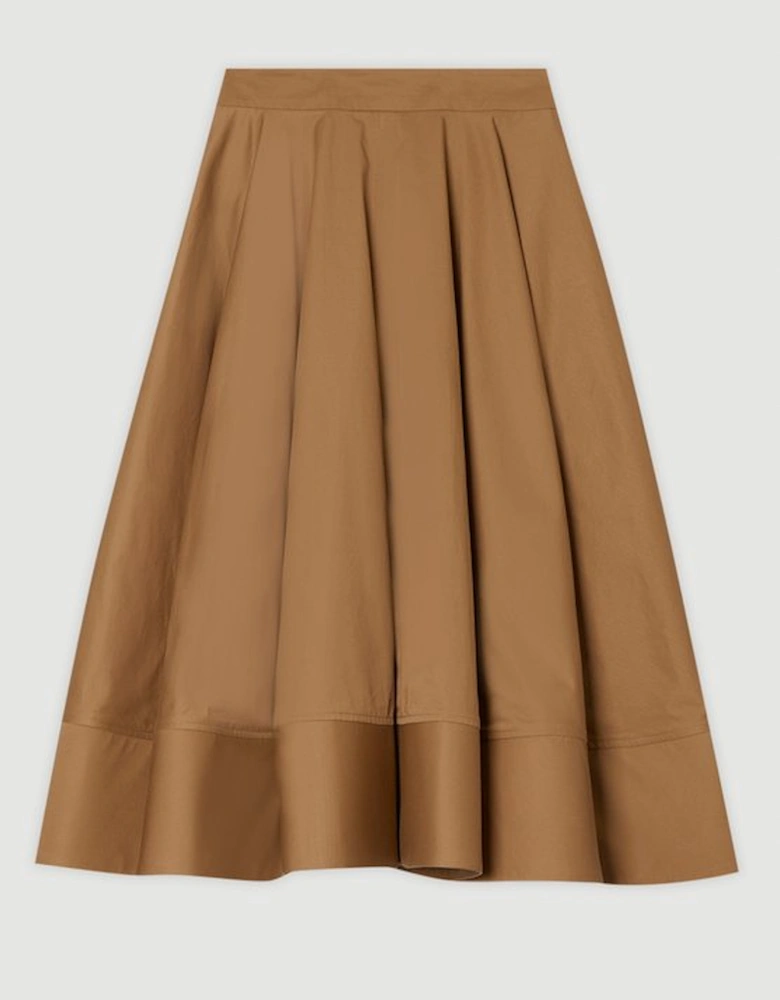 Cotton Tailored Full Skirt