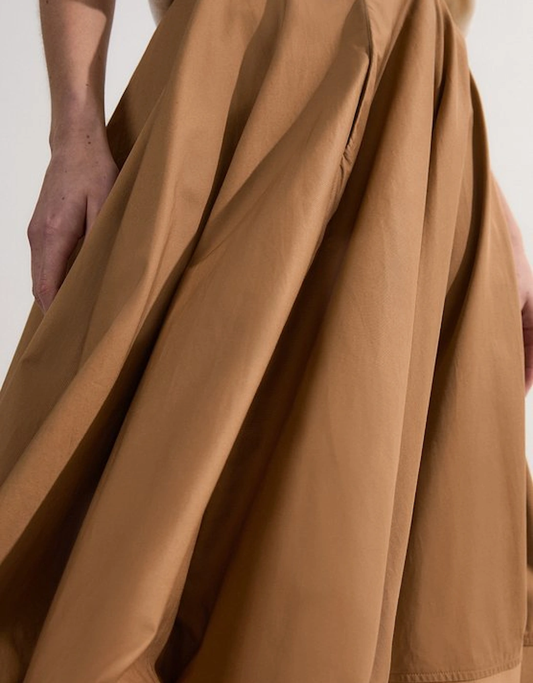 Cotton Tailored Full Skirt