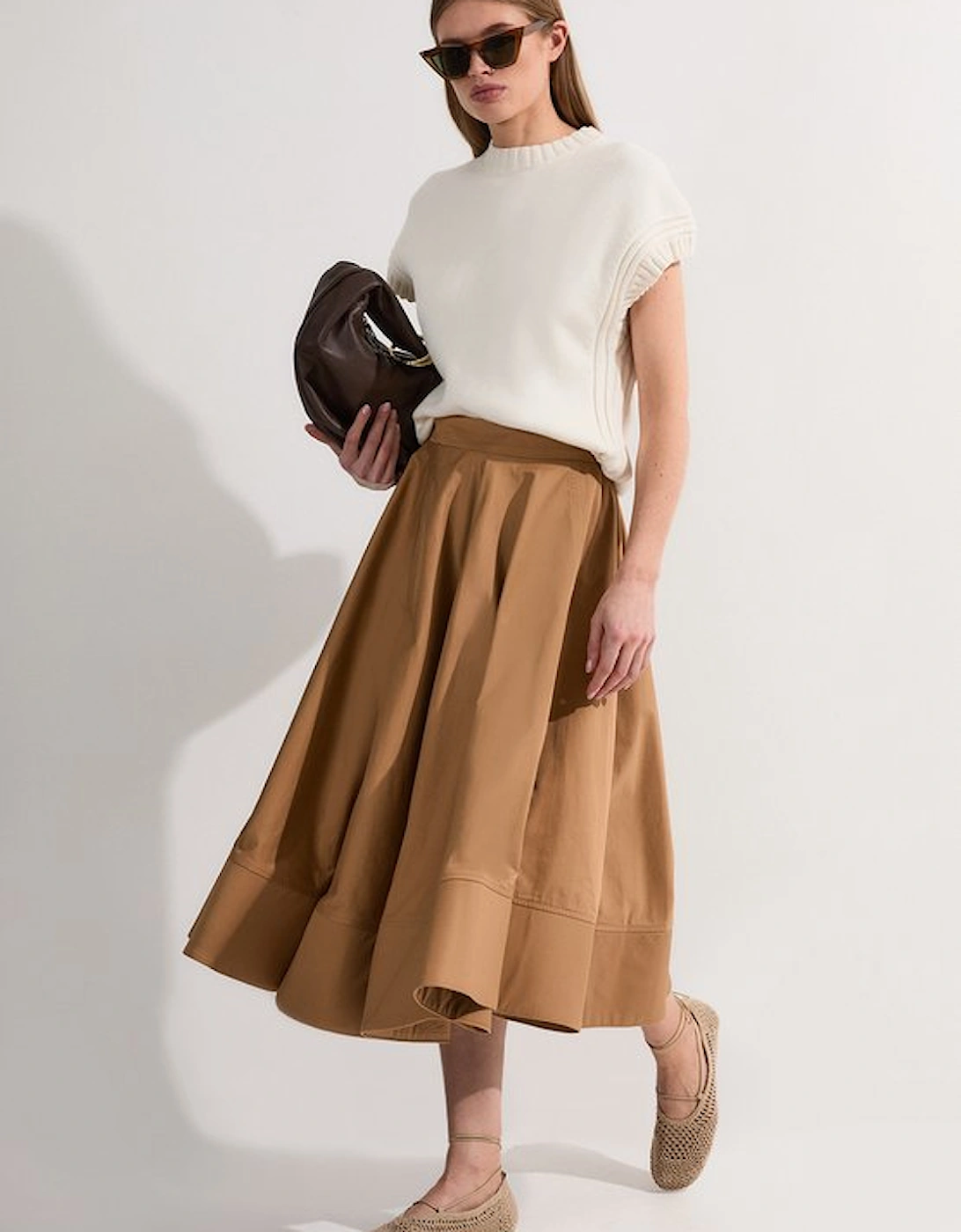 Cotton Tailored Full Skirt, 5 of 4