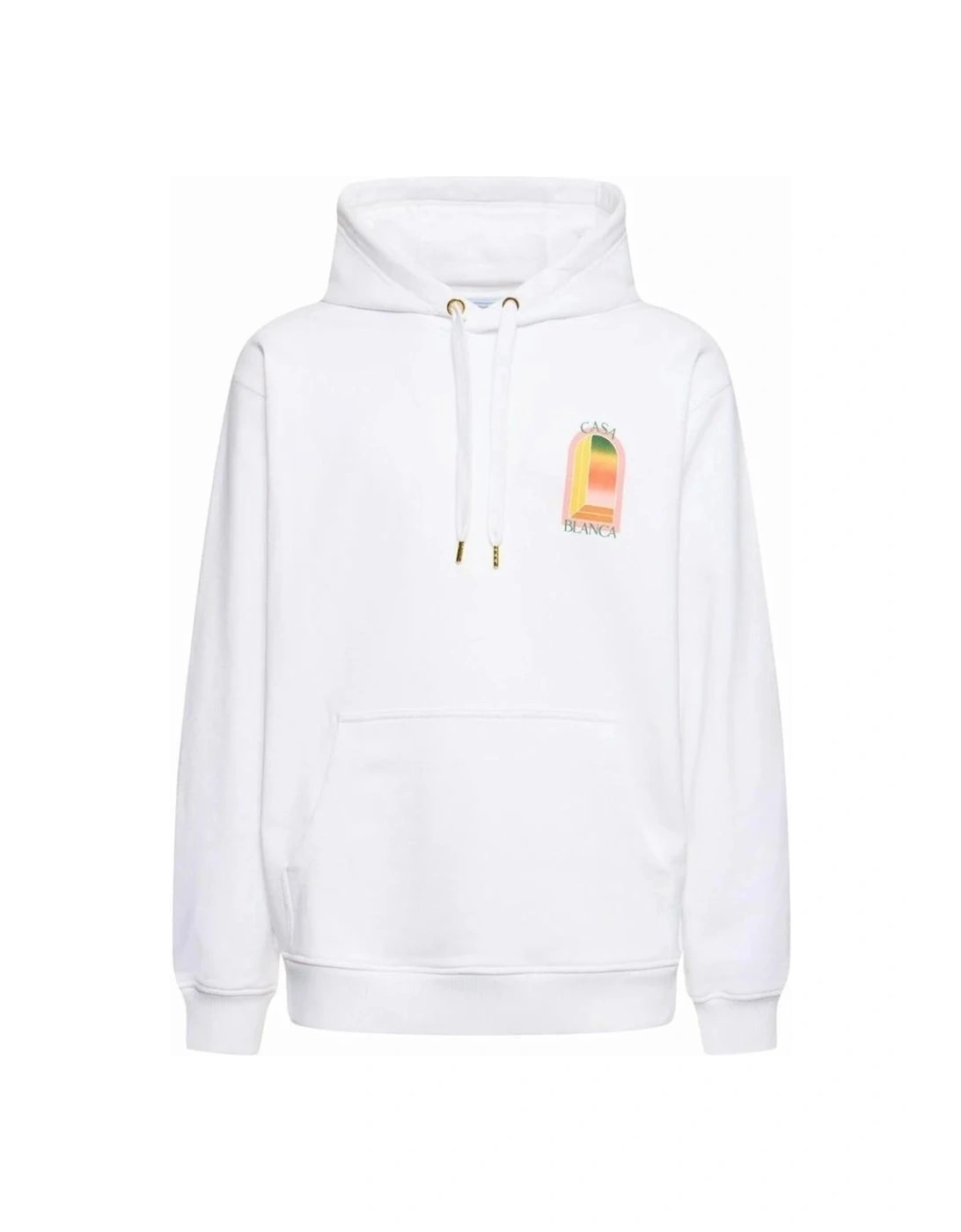 Gradient Arch Logo White Hoodie, 6 of 5