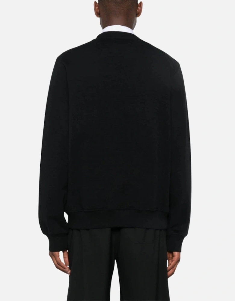 Embroidered Casa Crest Black Sweatshirt