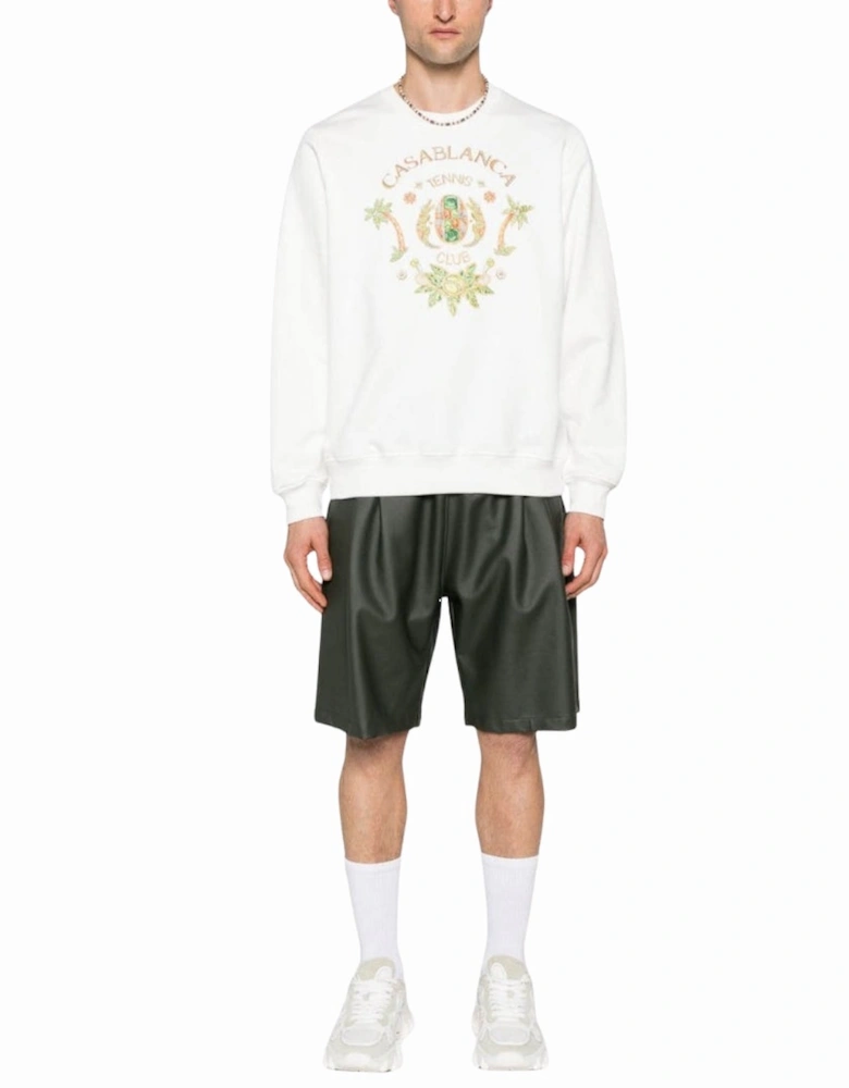 Joyaux D' Afrique Tennis Club Printed White Sweatshirt