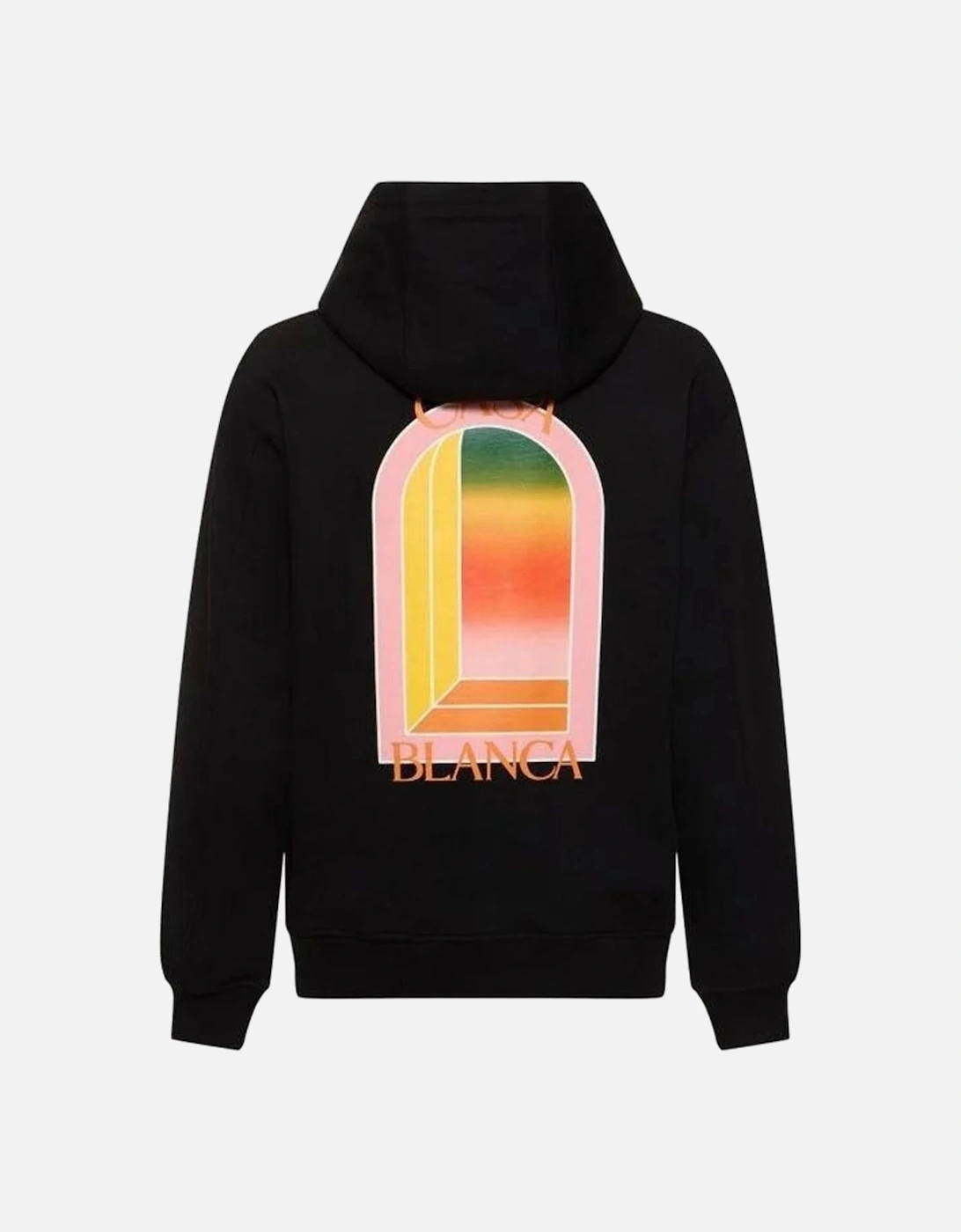 Gradient Arch Logo Black Hoodie