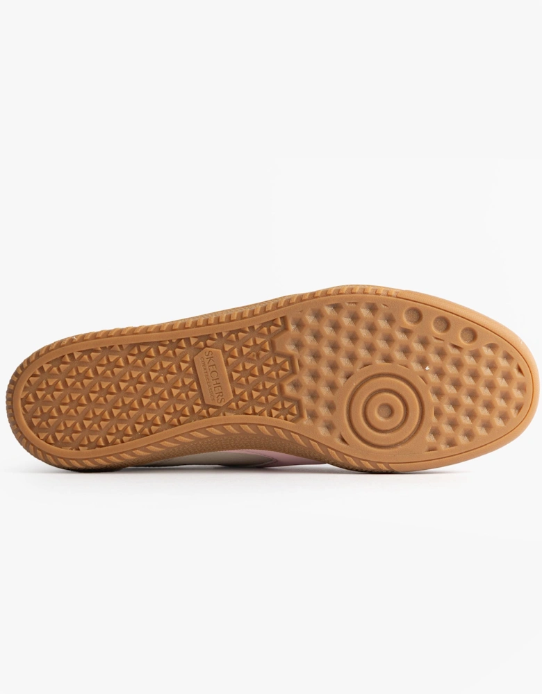 185323/NTPK HOTSHOT Womens Trainers Natural Nylon/LeatherPink