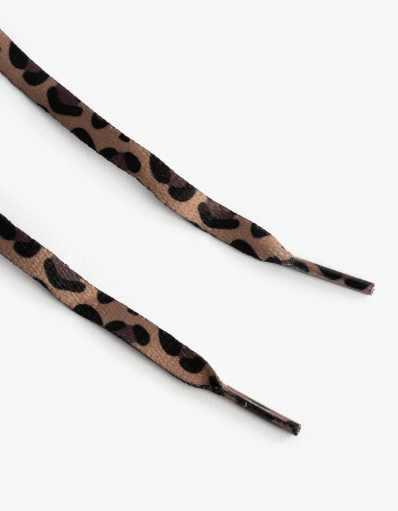 177093/BKLD UNO-JUNGLE NITE Womens Trainers Black Durabuck/Leopard Printed