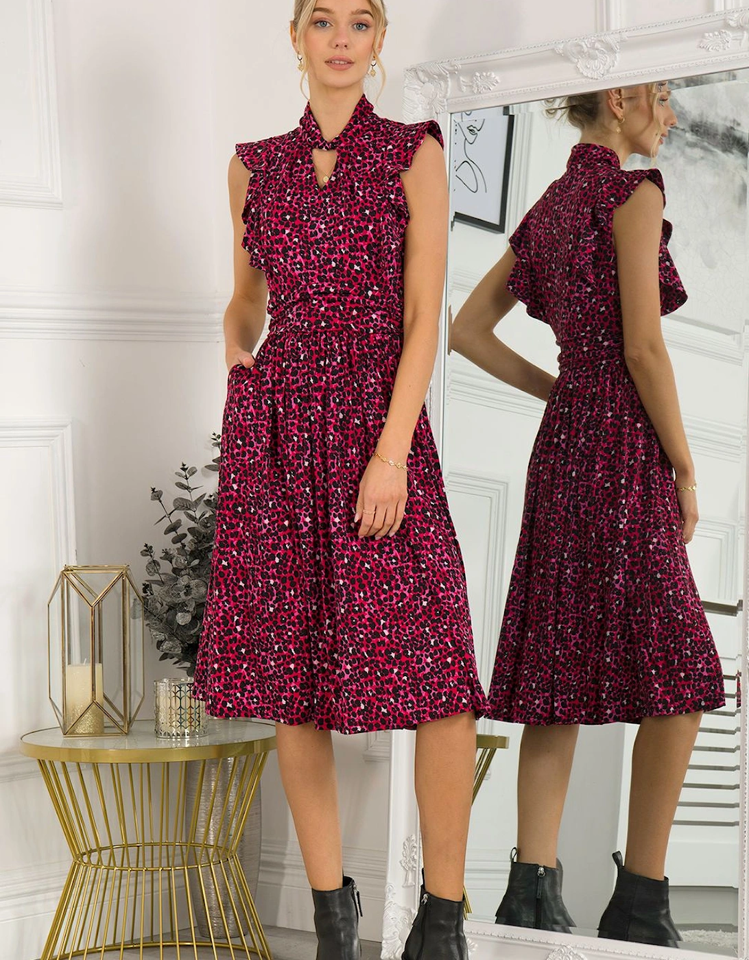 Maahi Frilly Midi Dress, 2 of 1