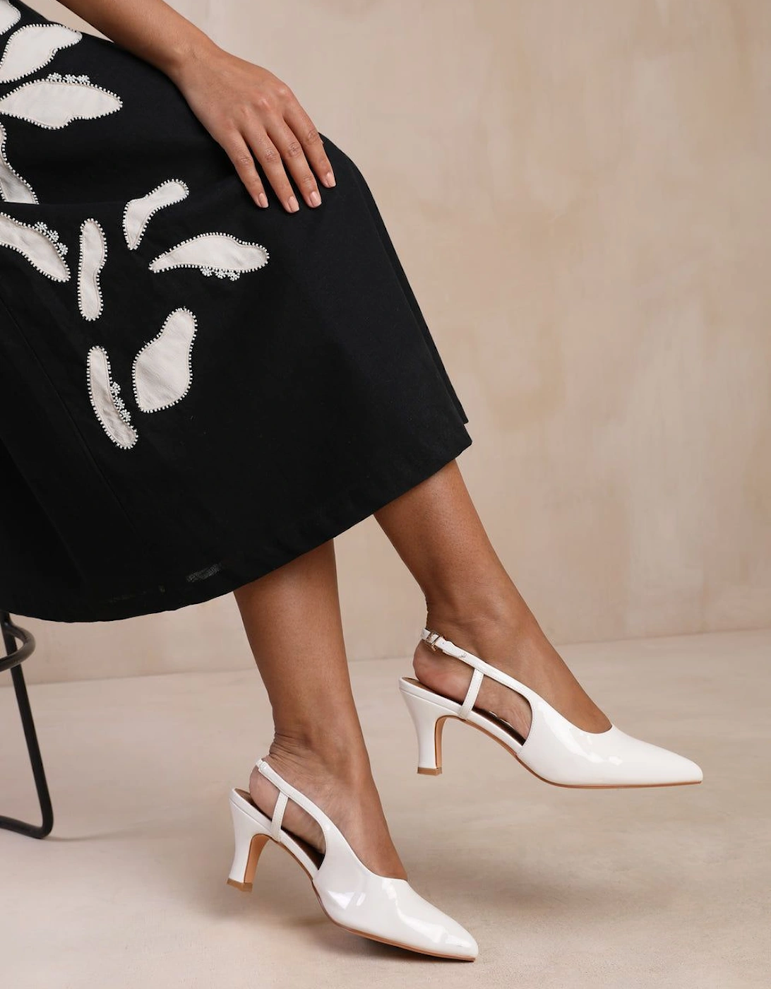 'Milos' Pointed Toe Slingback Low Heel, 2 of 1