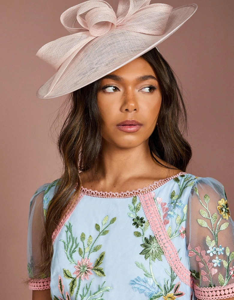 Loop Detail Wide Brim Fascinator