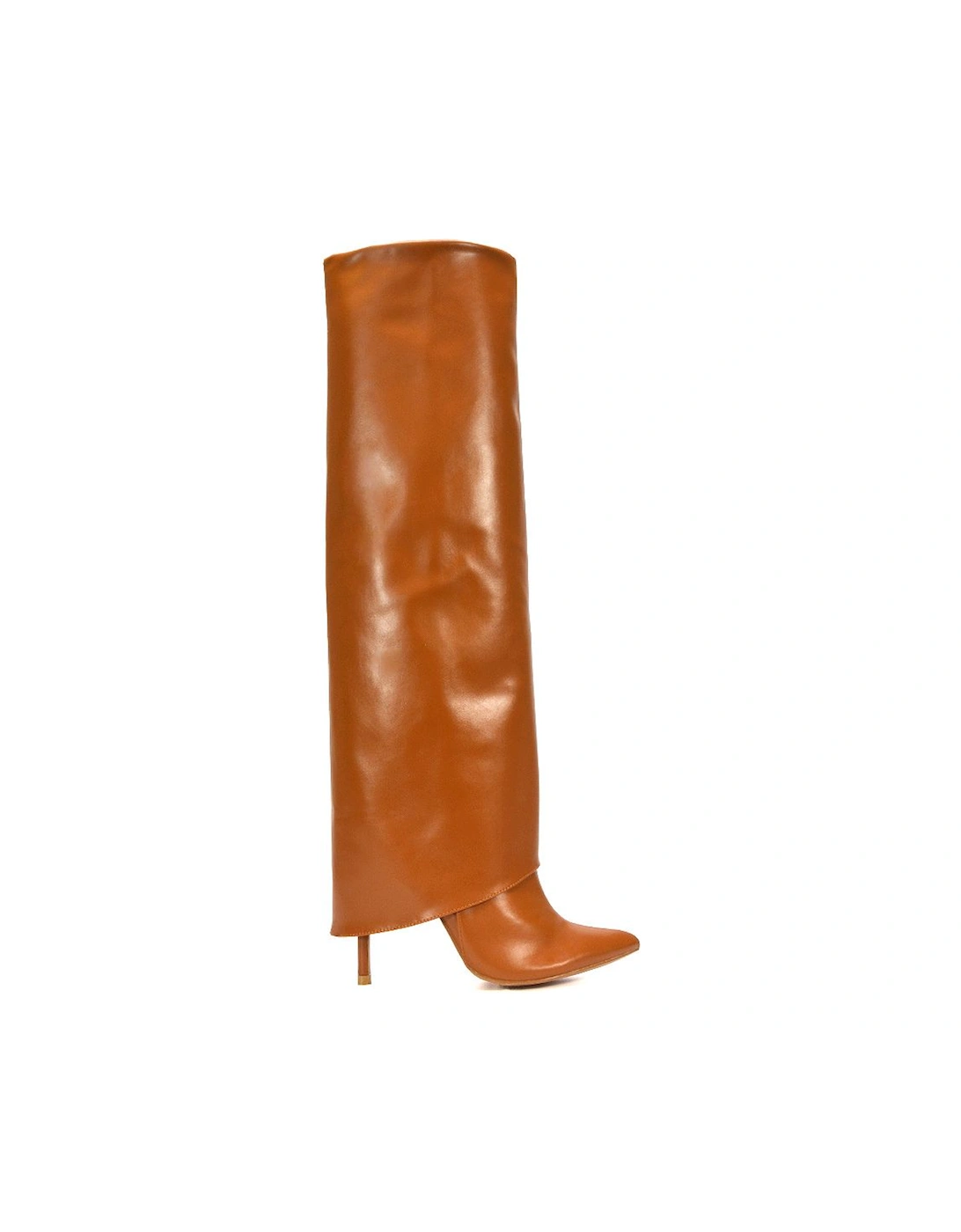 'Shauna' Foldover Knee High Boots With Stiletto Heel, 2 of 1