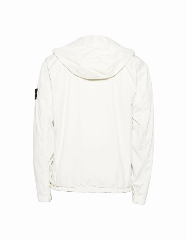Supima Cotton Stretch Hooded Ivory Jacket