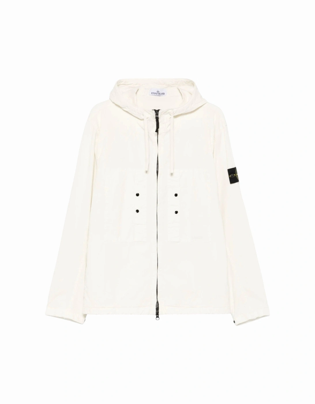 Supima Cotton Stretch Hooded Ivory Jacket, 4 of 3