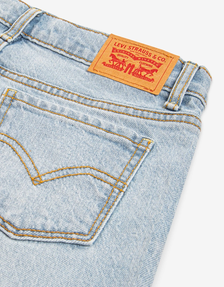 Girls Wide Leg Jeans in Blue