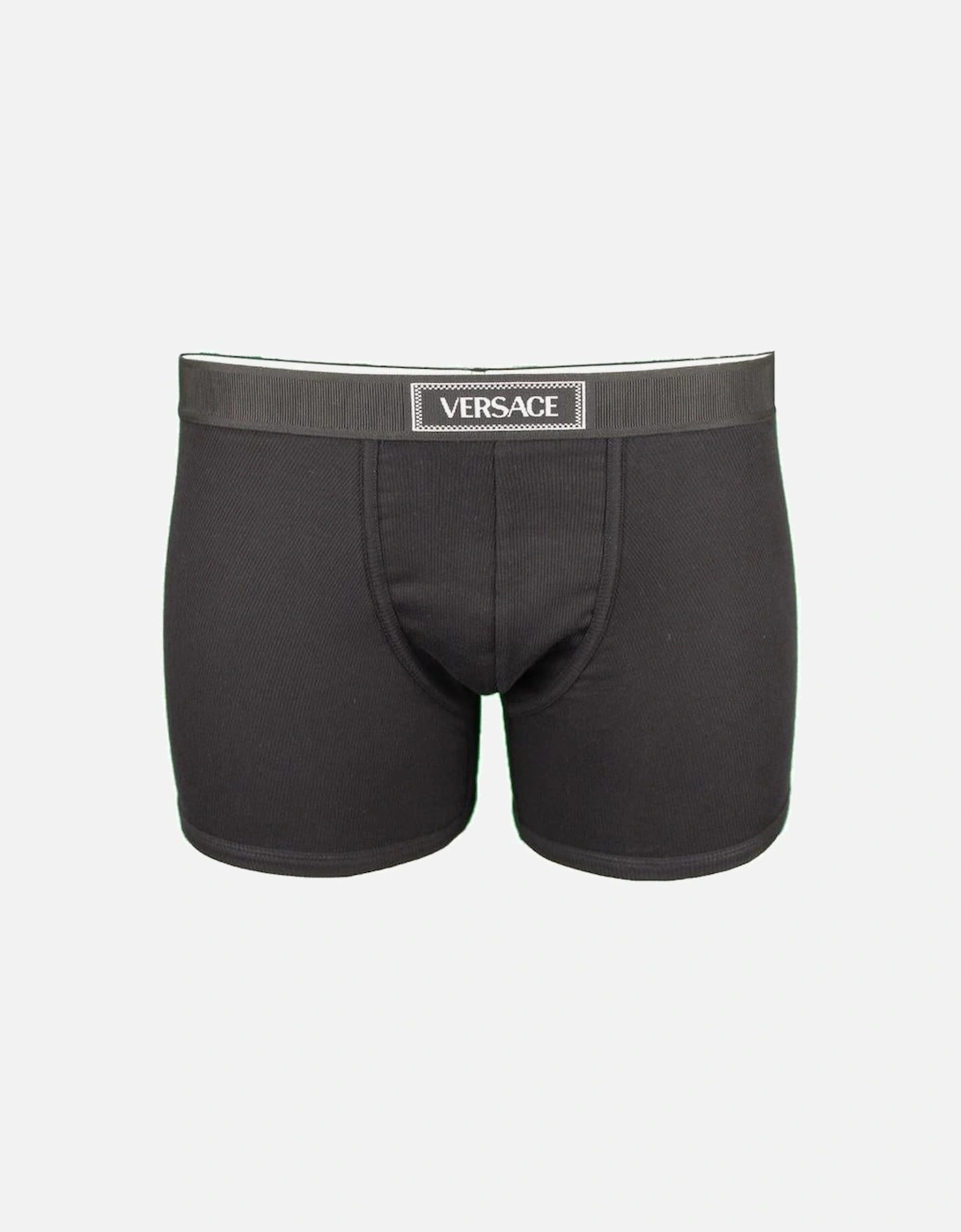 90s Vintage Logo Ribbed Boxer Briefs, Black, 4 of 3