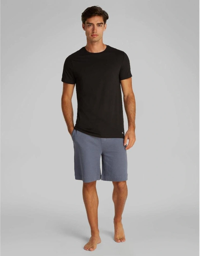 3-Pack 100% Cotton Crew Neck T-Shirts, Black/White/Grey Heather