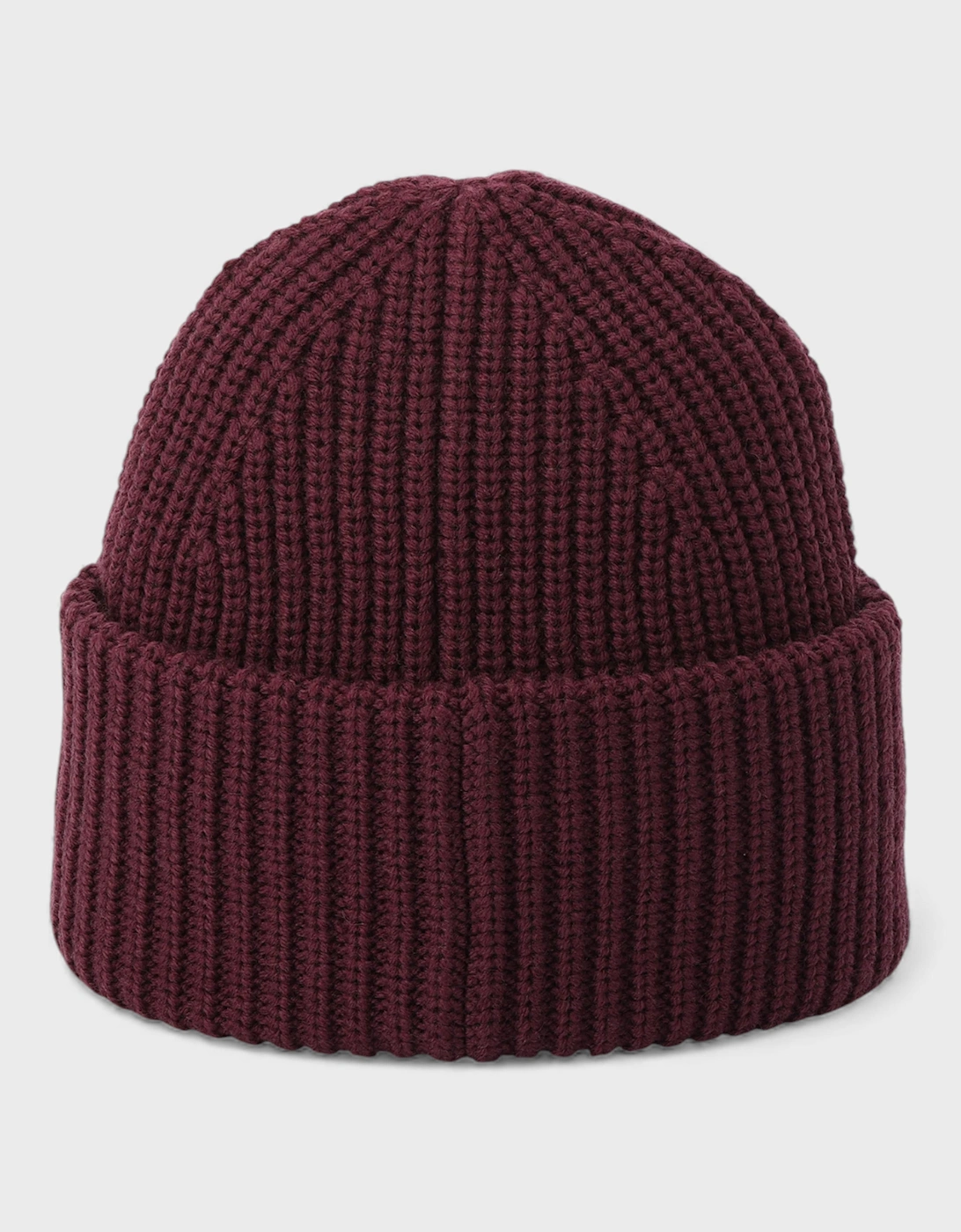 Woven Patch Beanie Oxblood