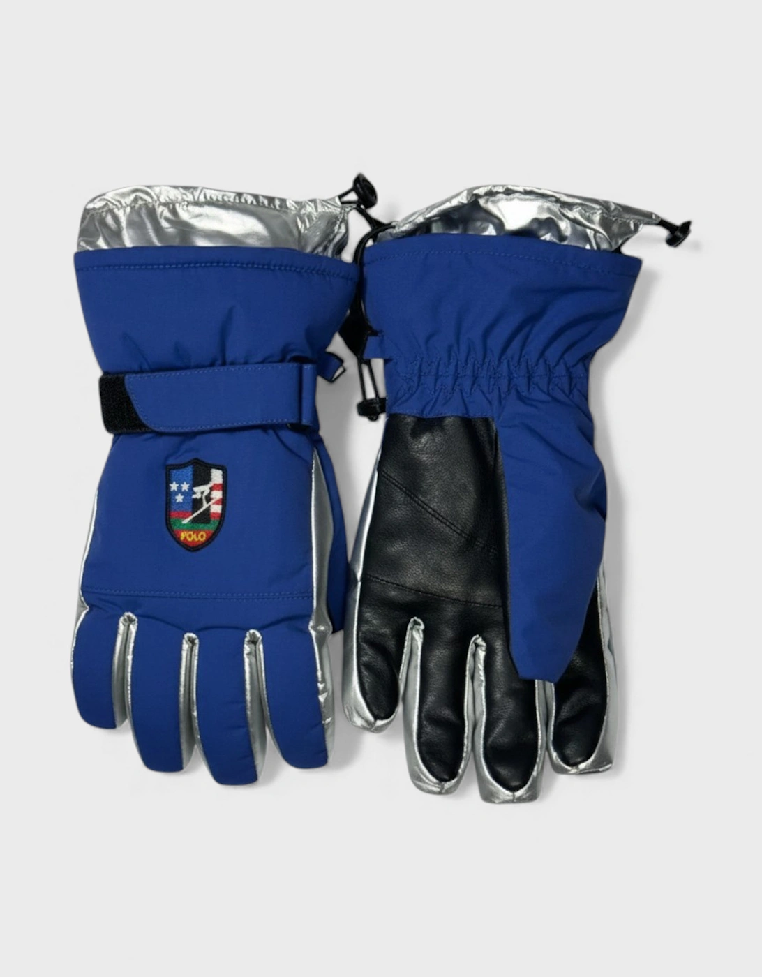 Women's Polo Ralph Lauren Apres Ski Glove Blue - Black/Blue - Size: S