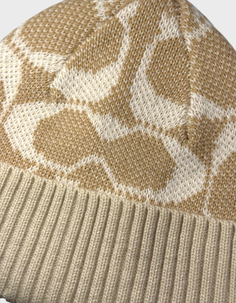 Coach Signature Jumbo Beanie Camel Beige