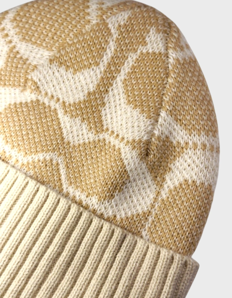 Coach Signature Jumbo Beanie Camel Beige