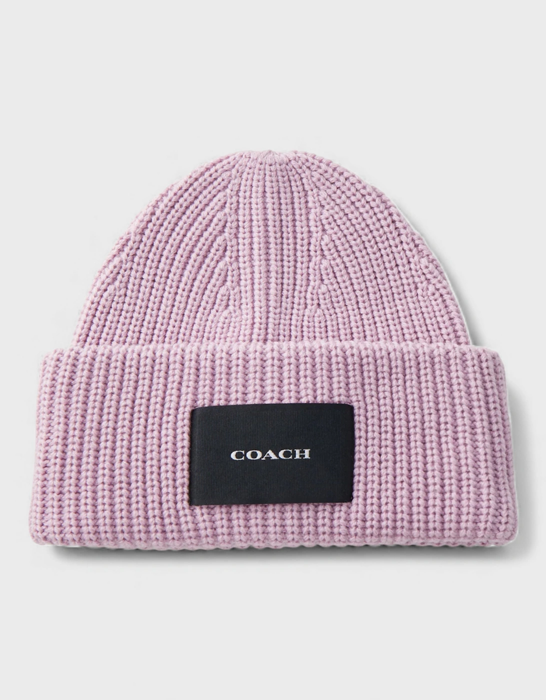 Coach Women's Pink Woven Patch Beanie Faded - Size: O/S