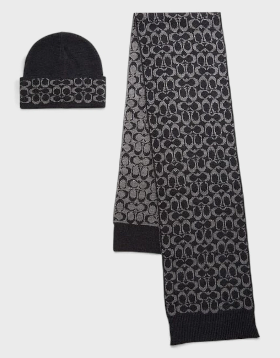 Signature C Cuff Beanie and Scarf Gift Set, 3 of 2