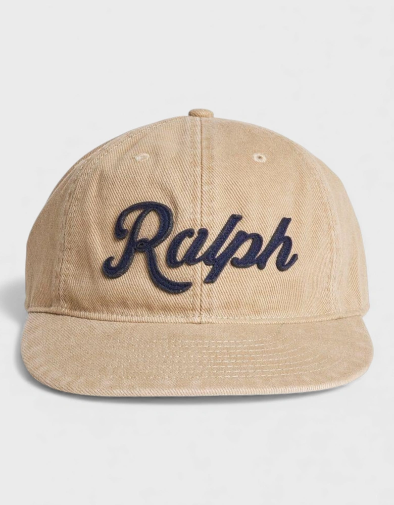Polo Appliquéd Twill Ball Cap Café Tan