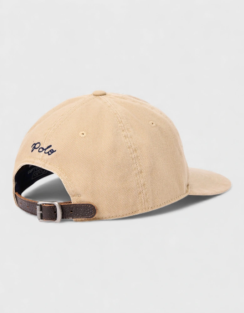 Polo Appliquéd Twill Ball Cap Café Tan