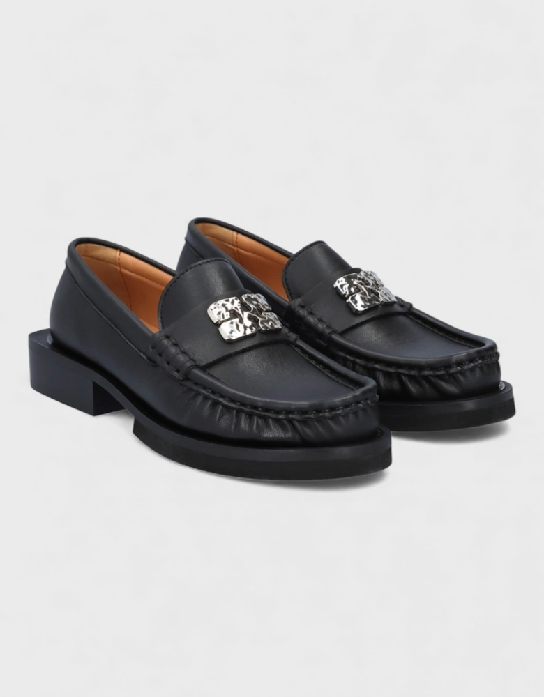 Butterfly Logo Loafers Black