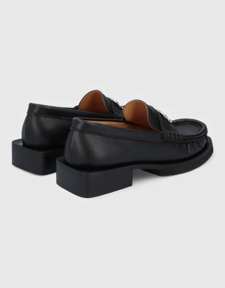 Butterfly Logo Loafers Black