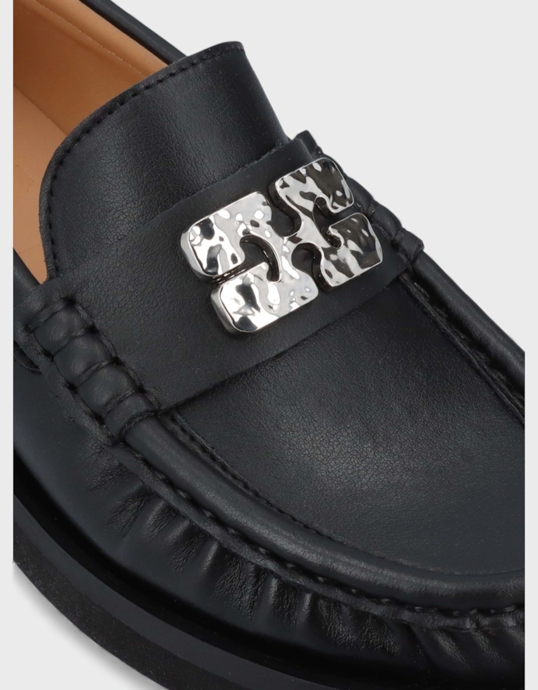 Butterfly Logo Loafers Black