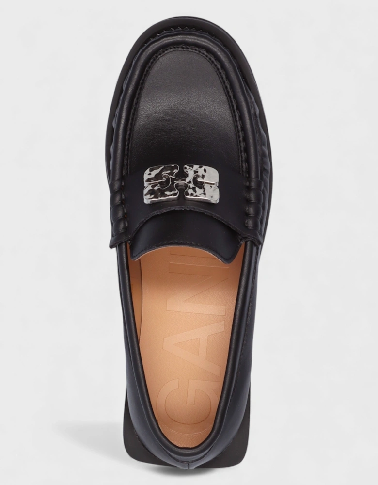 Butterfly Logo Loafers Black