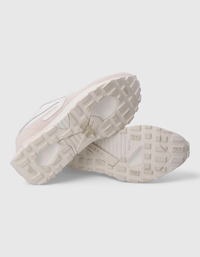 Womens Tyche Runner Sneakers Suede Fabric White