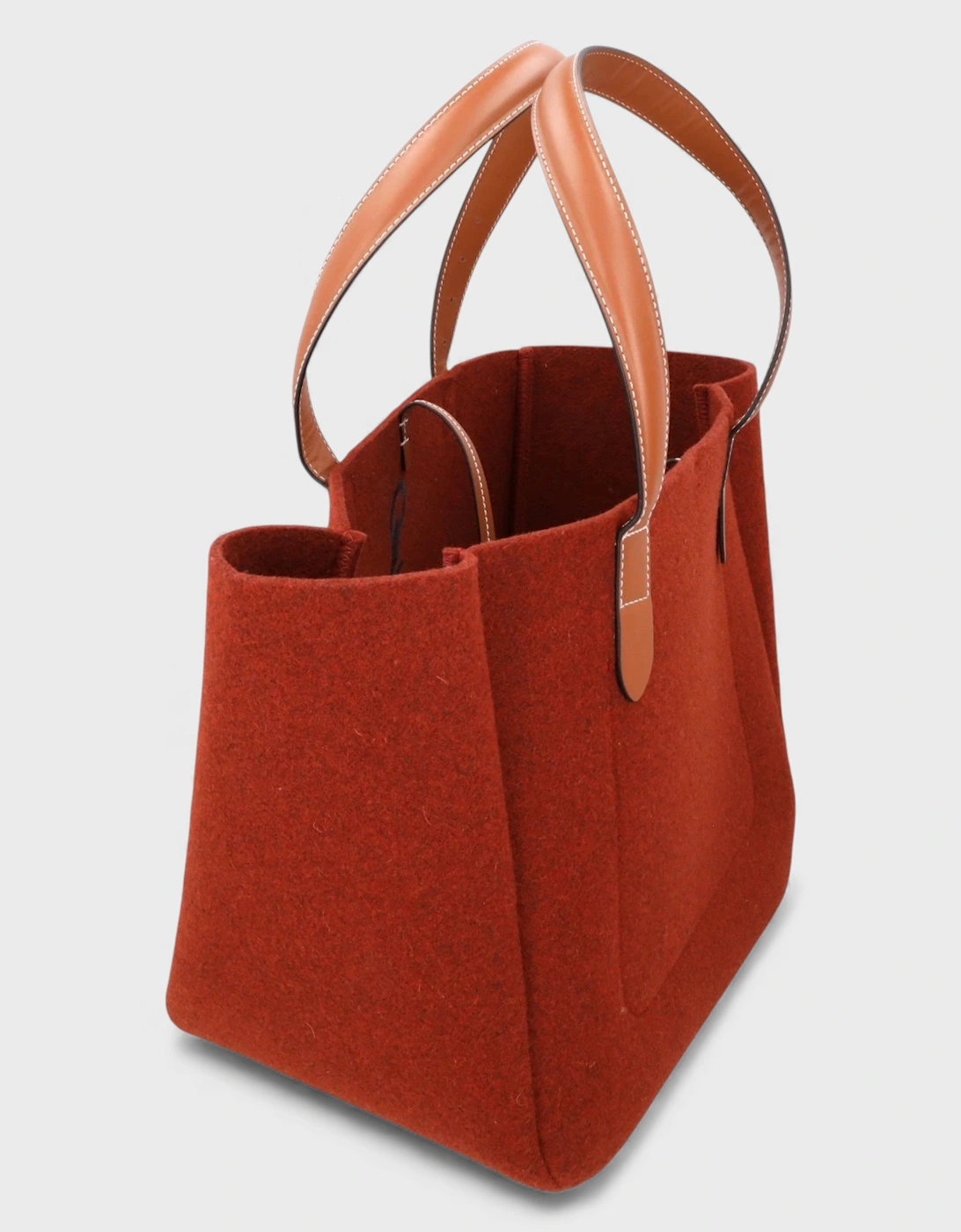 J.W. Anderson Belt Tote Bag Bordeaux Navy