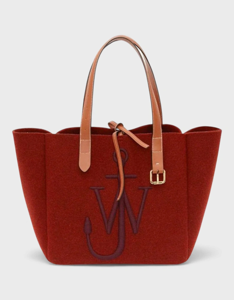 J.W. Anderson Belt Tote Bag Bordeaux Navy
