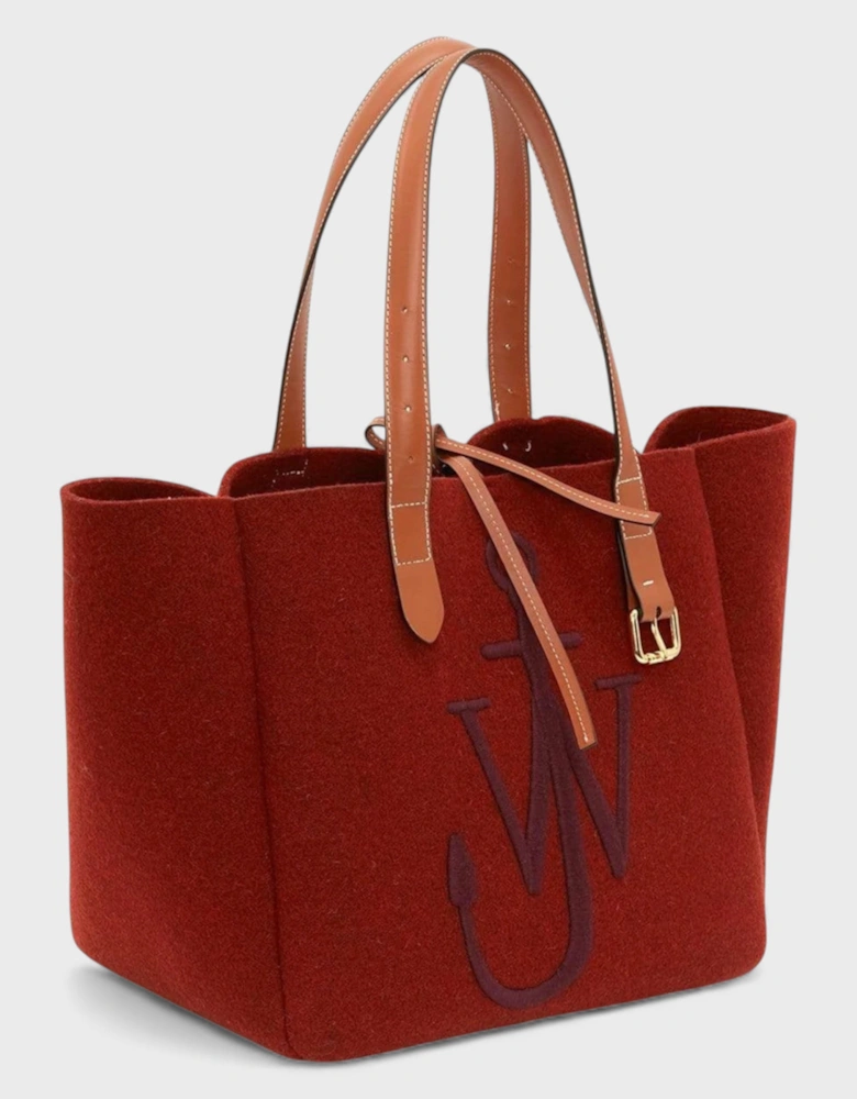J.W. Anderson Belt Tote Bag Bordeaux Navy
