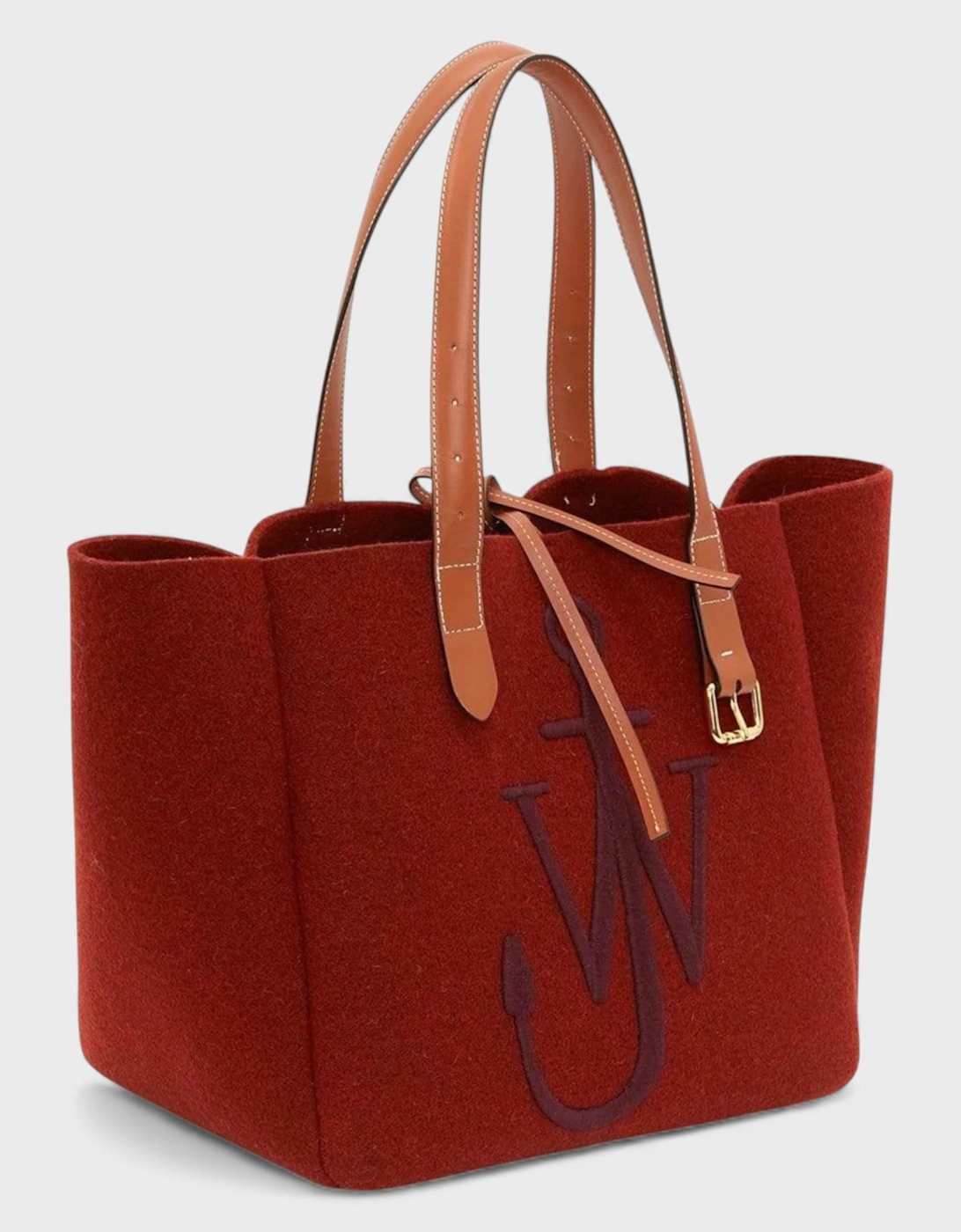 J.W. Anderson Belt Tote Bag Bordeaux Navy