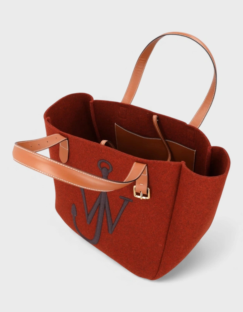 J.W. Anderson Belt Tote Bag Bordeaux Navy